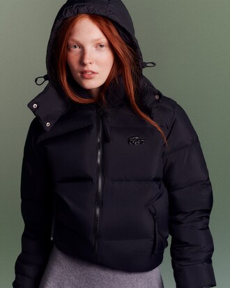 Chaqueta con capucha acolchada de corte holgado