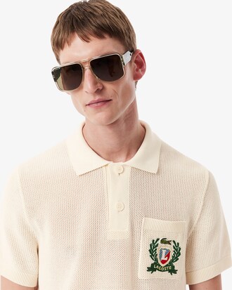 Jersey con cuello polo de fabricación francesa