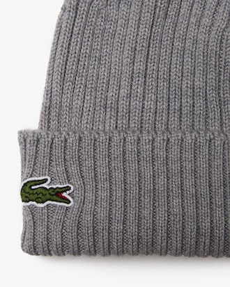 Gorro de canalé de lana cepillada