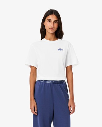 Camiseta loungewear de punto jersey de algodón