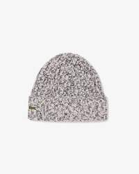 Gorro de lana de canal&eacute; con pomp&oacute;n