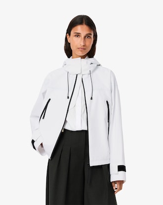 Parka con capucha impermeable oversized
