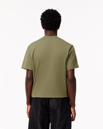 Camiseta distintiva de punto jersey de algodón