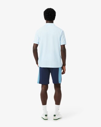 Pantalón corto con bloques de color de felpa de algodón