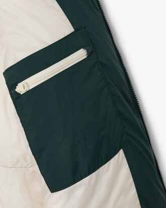 Chaqueta acolchada larga oversized