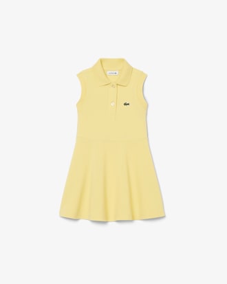 Vestido sin mangas de piqu&eacute; el&aacute;stico