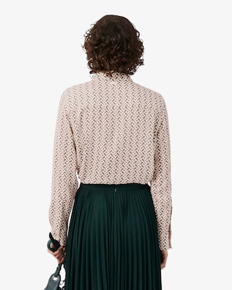 Camisa popover estampada de corte regular