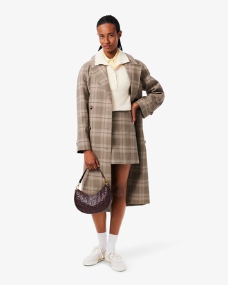 Bolso de medialuna Maheki de piel en relieve