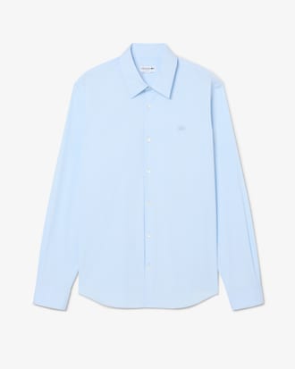 Camisa de popel&iacute;n el&aacute;stico de corte ajustado
