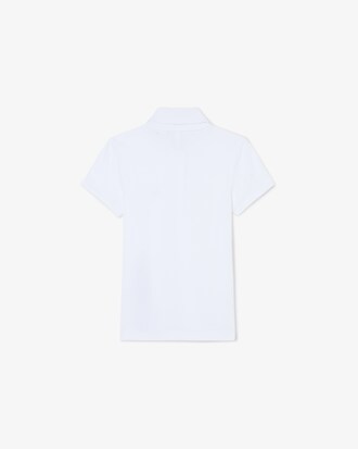 Polo de piqué con cuello festoneado