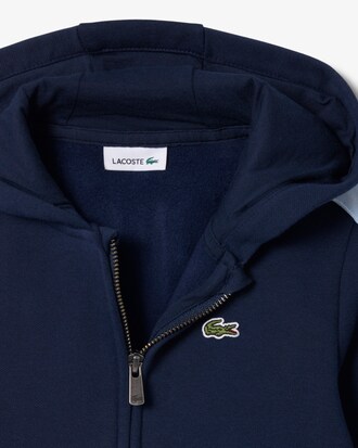 Sudadera con capucha de felpa con cremallera