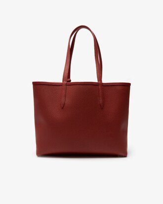 Bolso tote de mujer Anna reversible en lona revestida con estampado jacquard