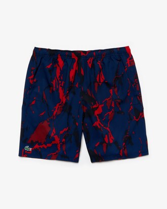 Pantal&oacute;n corto de hombre Lacoste SPORT x Novak Djokovic con estampado de camuflaje