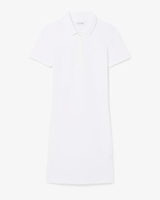 Vestido polo de corte ajustado de minipiqu&eacute; el&aacute;stico