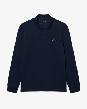 Polo de manga larga de corte regular de algod&oacute;n