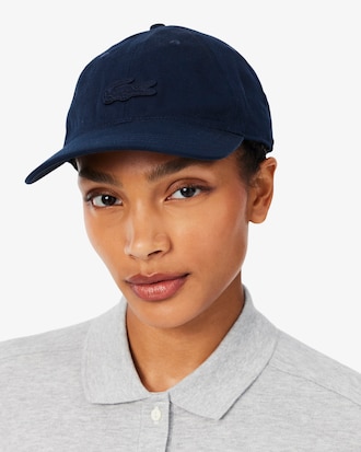 Gorra de sarga de algod&oacute;n con insignia