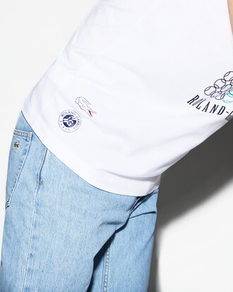 Camiseta de hombre Lacoste SPORT French Open Edition con estampado de pelota de tenis