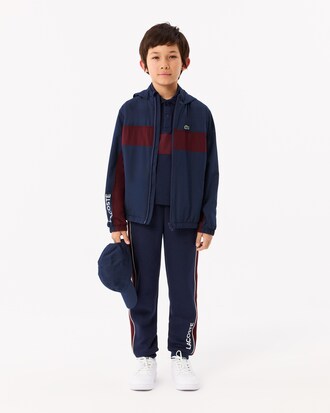 Polo de petit piqué con franja en contraste