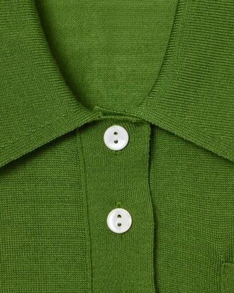 Jersey de hombre de lana merino con cuello polo Runway