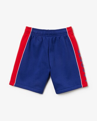 Pantal&oacute;n corto de ni&ntilde;o Lacoste SPORT en felpa bicolor con inscripci&oacute;n