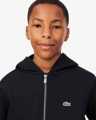 Sudadera con cremallera unisex de felpa cepillada y cremallera
