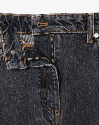 Jeans de talle alto con corte amplio