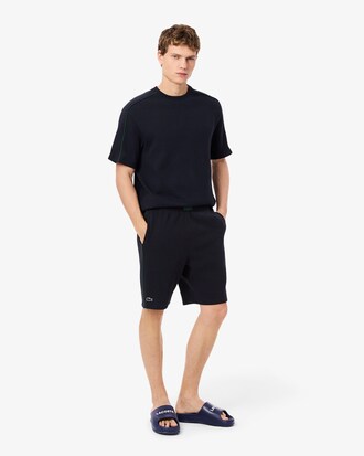 Pantalón corto loungewear de punto texturizado