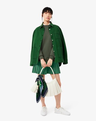 Vestido tipo sudadera plisado de tejido mixto