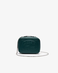 Bolso de hombro de mujer Croco Crew en piel granulada con cremallera