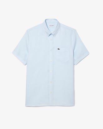 Camisa de lino de manga corta