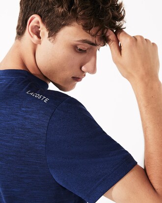 Camiseta de hombre Lacoste SPORT x Novak Djokovic en tejido de punto técnico suave