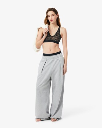 Bralette de encaje con logotipo