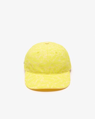 Gorra de sarga con estampado de cocodrilo