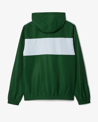 Chaqueta deportiva con bloques de color y cinta de logotipo