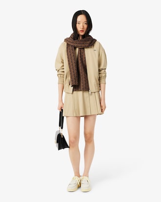 Camiseta ajustada de jacquard con monograma