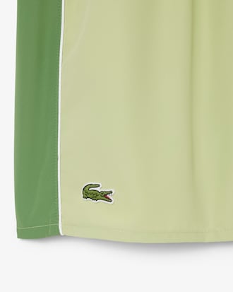 Short de ba&ntilde;o en bloques de color de largo medio