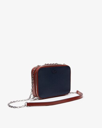 Bolso hombro Chantaco piel piqué bicolor cadena