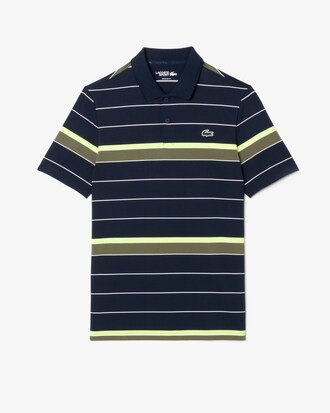 Polo de golf elástico de rayas Ultra-Dry