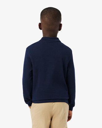 Camisa polo de manga larga de petit piqu&eacute;