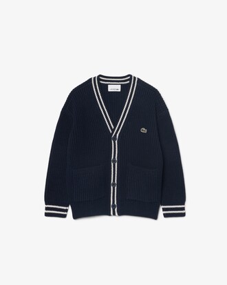 Chaqueta de punto de algod&oacute;n y lana
