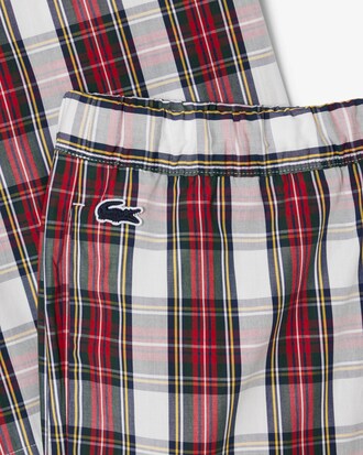 Pijama de popelín con cuadros escoceses