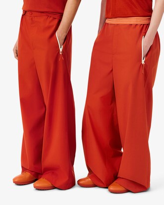 Pantal&oacute;n de ch&aacute;ndal de tafet&aacute;n de corte holgado Runway