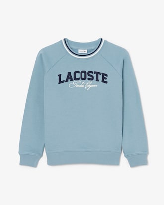 Sudadera Lacoste en felpa con detalles de la marca