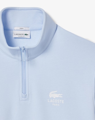 Sudadera estampada con cuello alto y cremallera