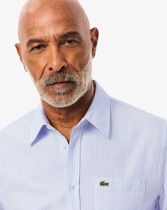 Camisa Oxford de corte regular de rayas