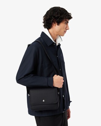 Bolso de mensajero Langon de petit piqu&eacute; peque&ntilde;o