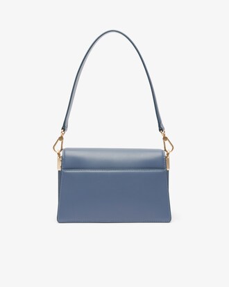 Bolso con solapa de piel Tennis Bliss