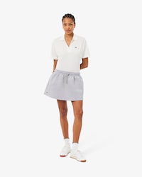 Falda corta de punto jersey de doble cara