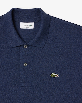 Polo jaspeado de corte clásico L.12.12