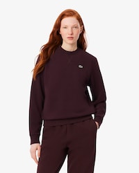 Sudadera de cuello redondo de piqu&eacute; de corte holgado
